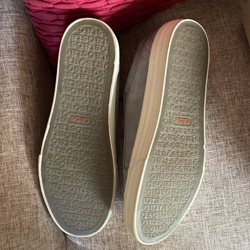 Taos grey wash canvas tennis shoes - Picture 2 of 5
